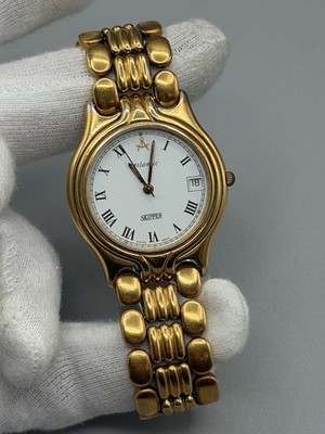 Vintage Atlantic Skipper gold-tone women's watch