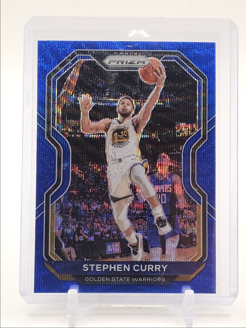 STEPHEN CURRY 2020-21 PANINI PRIZM BLUE WAVE GOLDEN STATE WARRIORS Q0M
