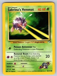 Sabrina's Venonat 96/132 Gym Heroes