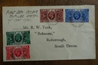 GB 1935 KGV Silver Jubilee Set on Plain FDC First Day Cover