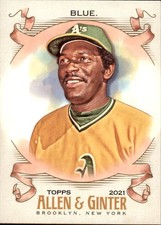 Vida Blue 2021 Topps Allen & Ginter #163 Oakland Athletics Baseball Trading Card