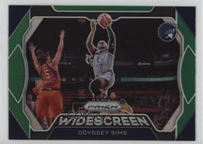 2020 Panini Prizm WNBA Widescreen Green Prizm Odyssey Sims #7 10wc