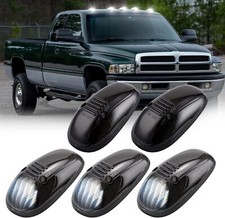 5x White Rooftop Cab Running Light Smoked For 99-2002 Dodge Ram 1500 2500 3500