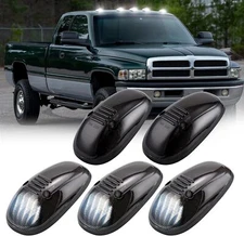 5x white Rooftop Cab Running Light smoked for 99-2002 Dodge Ram 1500 2500 3500