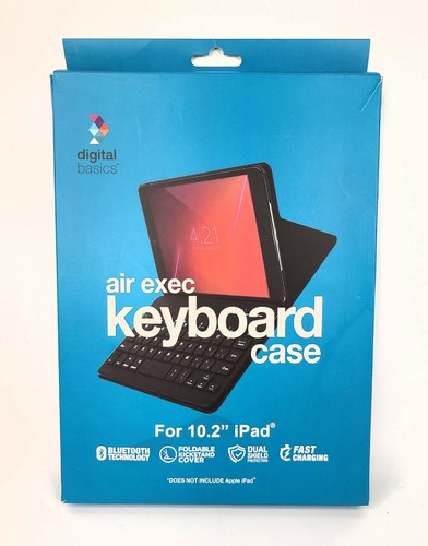 Custodia tastiera Bluetooth per iPad 10,2", cover cavalletto, oro rosa argento nero - Foto 2 di 14