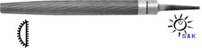 Halbrundfeile DIN 7261 E Länge 250 mm Querschnitt 25,0x7,0 mm Hieb 1,2,3  PROMAT