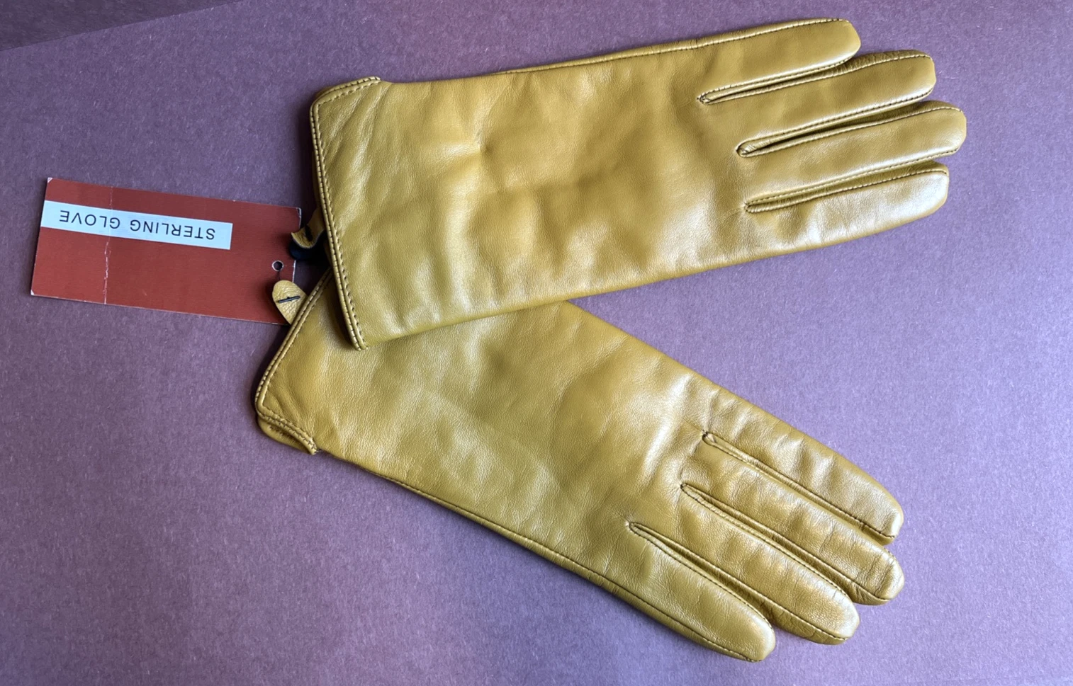 Sterling Glove 5150 Sheepskin Glove Mustard NWT Size M