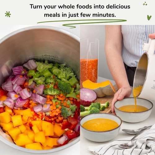 Effortless 8-in-1 Blender for Nut Milks, Soups, and Smoothies - 1.3L Capacity - 第 6/12 張圖片