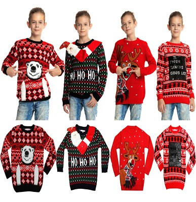 boys matching christmas jumpers