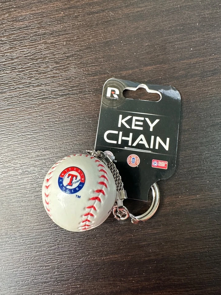 Texas Ranger Baseball Keychain New - Image 2 of 4