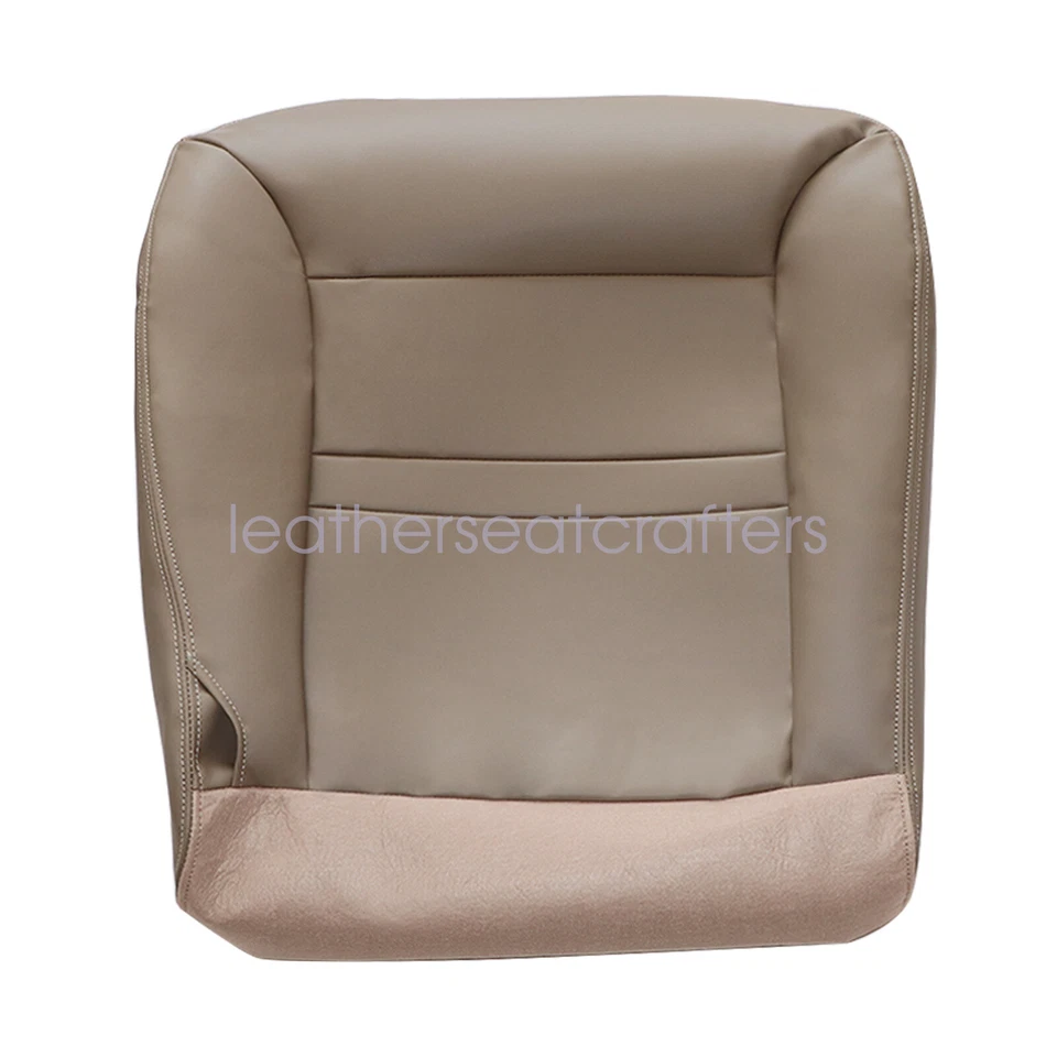 For 2000 2001 Ford Excursion Limited Front Bottom & TOP Leather Seat Cover TAN Foto 3 de 4