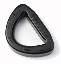 AustriAlpin Ansi Black 25mm D-RING 7075 aluminium Military Safety ( 20kn DR2510K