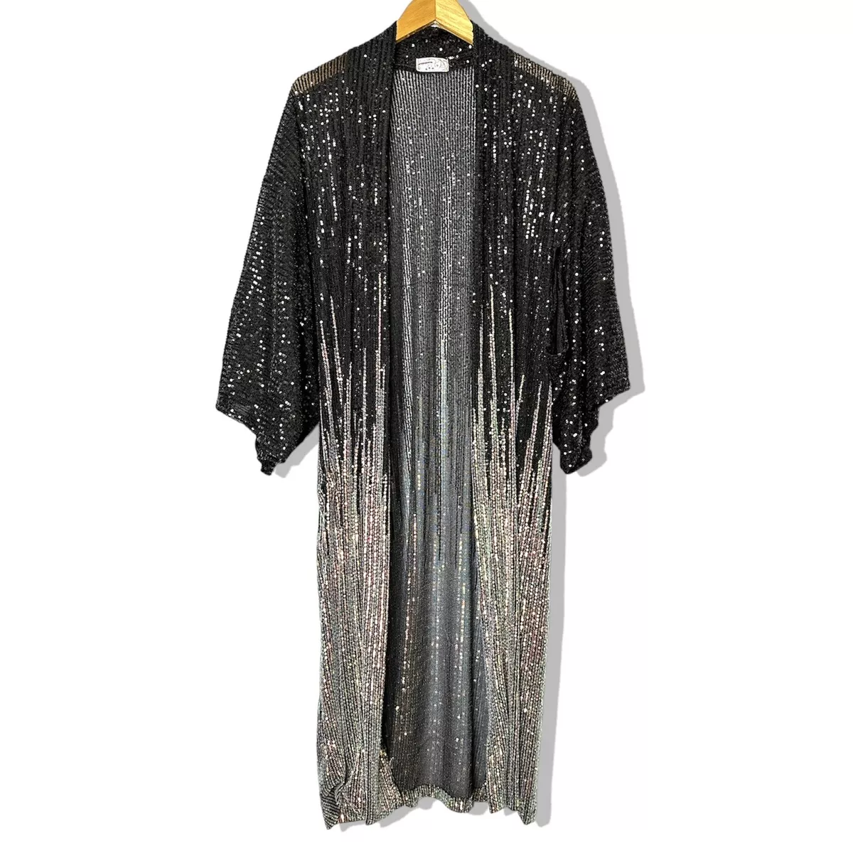 Sequin kimono jacket uk top