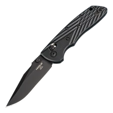 Hogue Knives Deka 3.25" ABLE Lock Clip Point Black 20CV Solid Black G10 24276