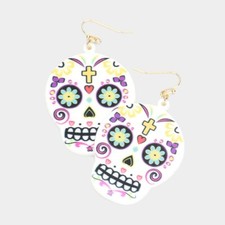 Curated Halloween Party 22 Holiday Season Jewelry Skull Earring Festival