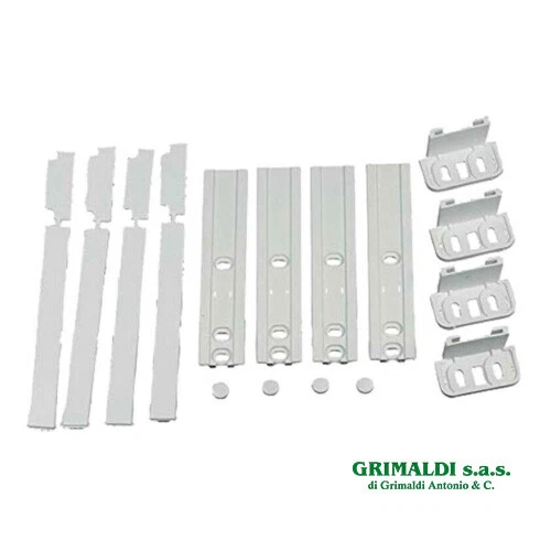 KIT GUIDE SCORREVOLE PER FISSAGGIO PORTA DEL FRIGORIFERO WHIRLPOOL 481231019131