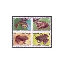 Philippines 2612 ad block, 2613 ac sheet, MNH. Frogs, 1999.