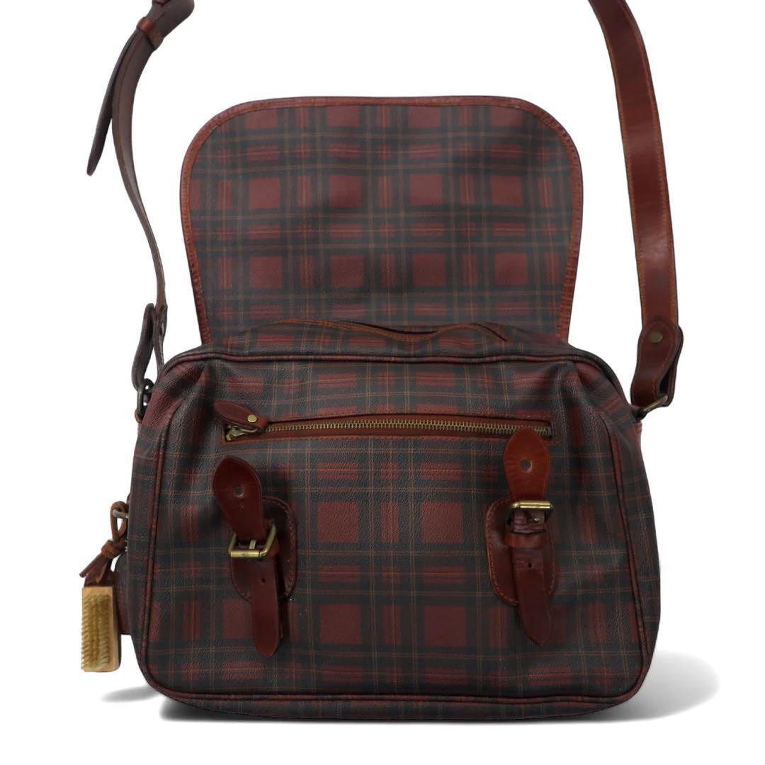 Polo Ralph Lauren Tartan Check Messenger Bag Signature Logo