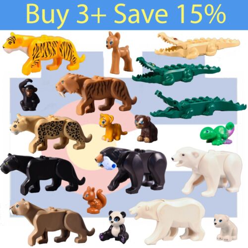 *NEW* Lego WILD ANIMAL PICK Parts Bulk Jungle Forest Black Panther Zoo Bear City - Picture 1 of 103