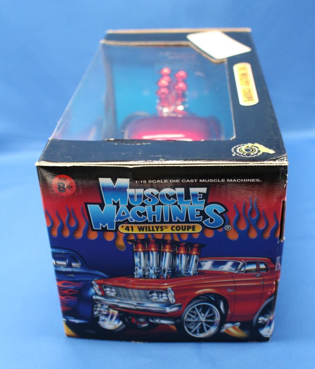 Muscle Machines 1:18 '41 Willys Coupe Red Diecast New In Box | eBay