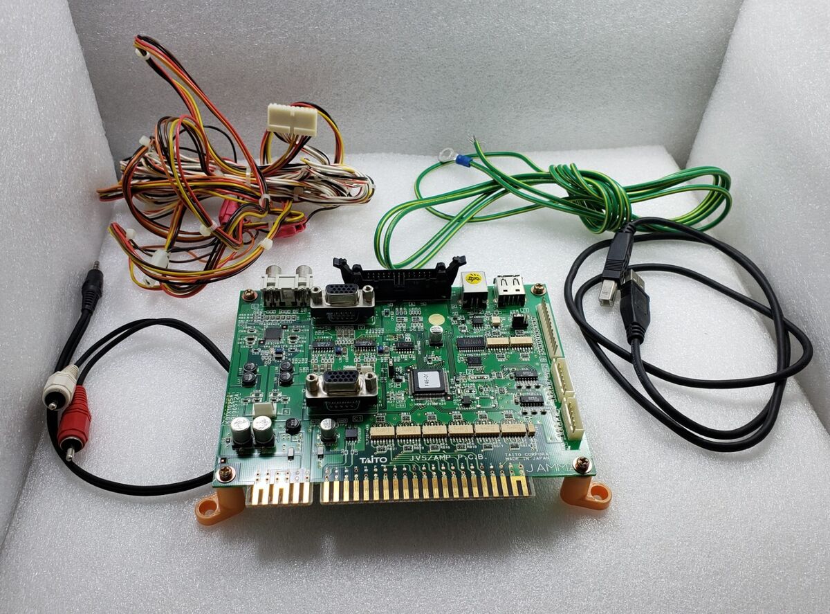 Taito JVS / AMP PCB JAMMA Control I/O Board K91X1025A Use for Arcade Video Game Taito JVS / AMP PCB JAMMA Control I/O Board K91X1025A Use for Arcade Video Game