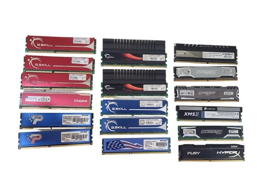 Lot Of 17 Mixed Ballistix sport DDr4 Patriot Corsair G.Skill DDR4 Hyperx RAM - Picture 10 of 22