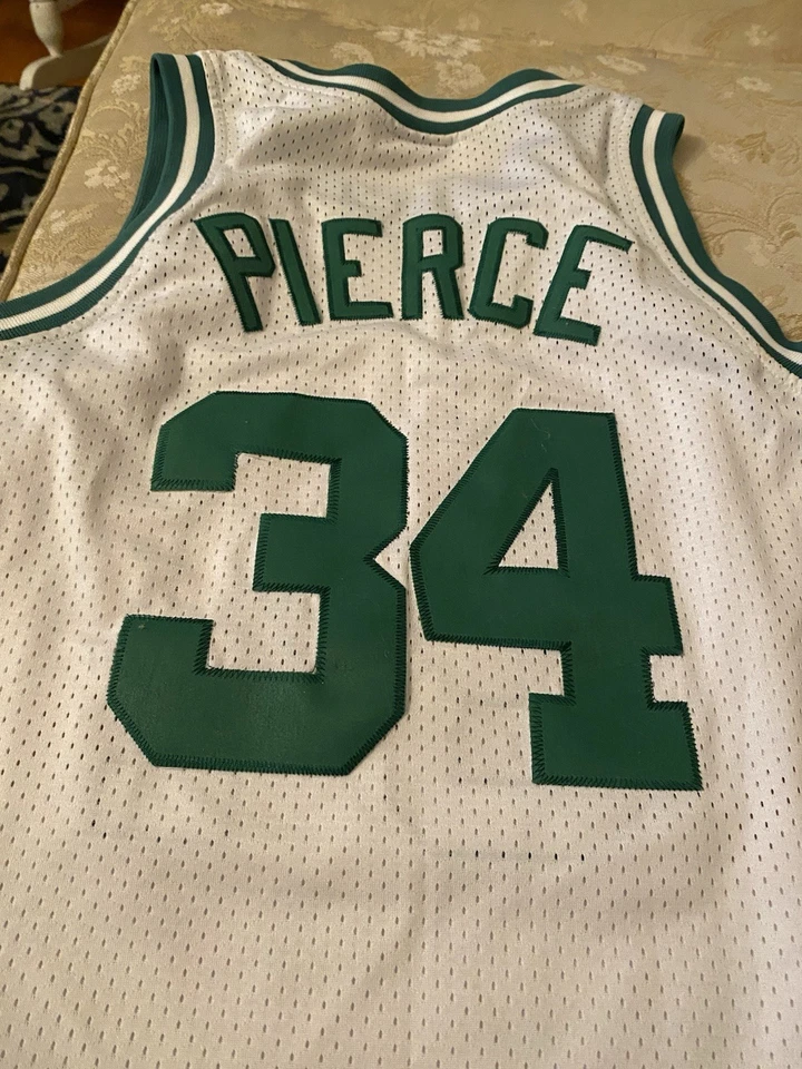 Camiseta deportiva de baloncesto blanca Paul Pierce #34 Nike Boston Celtics Swingman talla mediana Foto 3 de 3