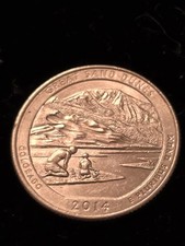 2014 U.S.A American State Quarter Colorado Great Sand Dunes Coin