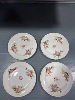 Set of 4 Rose Bouquet Canonsburg 6 1/2  Side / Dessert / Bread Plates