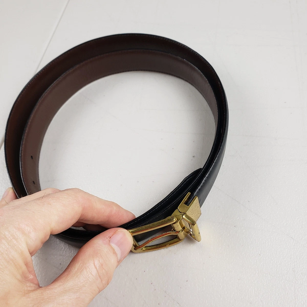 Coach Leather Black Belts for Men for sale | eBay