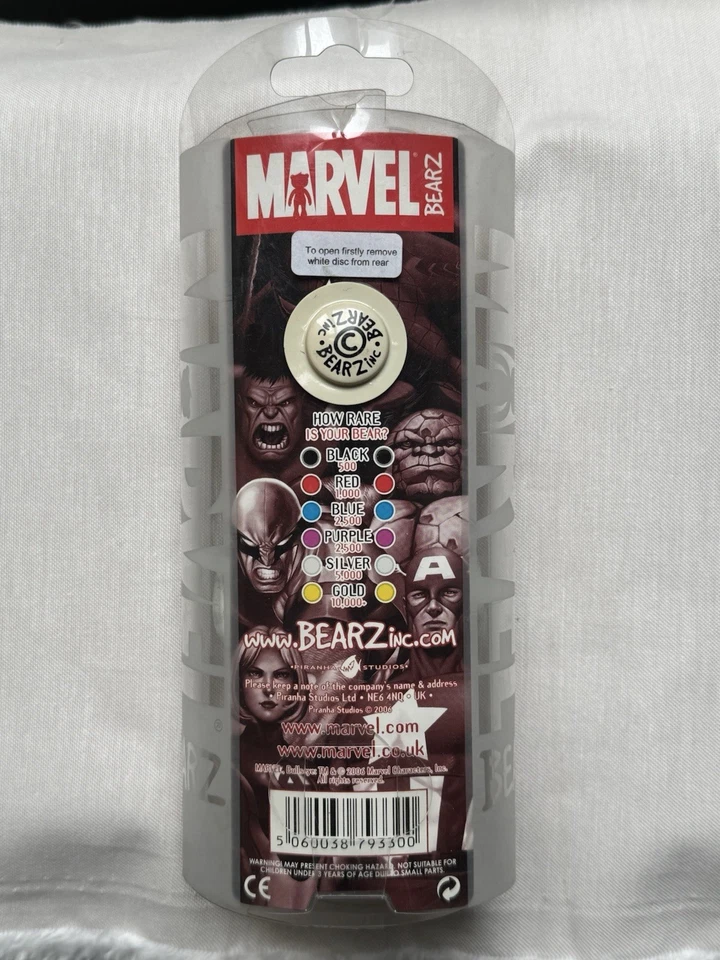 Figura de acción Marvel BEARZ BULLSEYE 2006 figura muñeca juguete Piranha Studios difícil de encontrar Foto 2 de 4
