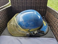 Bullard Firedome Series Fire Rescue Helmet Faceshield Model FX & PX Blue used #3