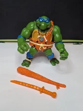 1992 Cave Leo Leonardo with 2 accessories Teenage Mutant Ninja Turtles Figure