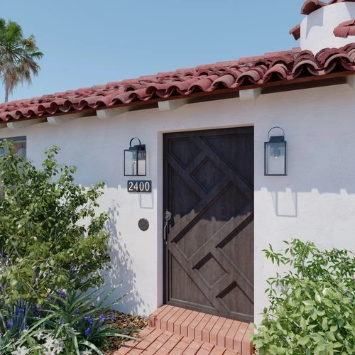 Vaxcel Lighting T0554 Medinah 17" Tall Outdoor Wall Sconce - Black - Picture 6 of 12