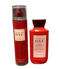  2 Bath Body Works YOU'RE THE ONE Fragrance Body Mist  Lotion 8 Oz Each-New