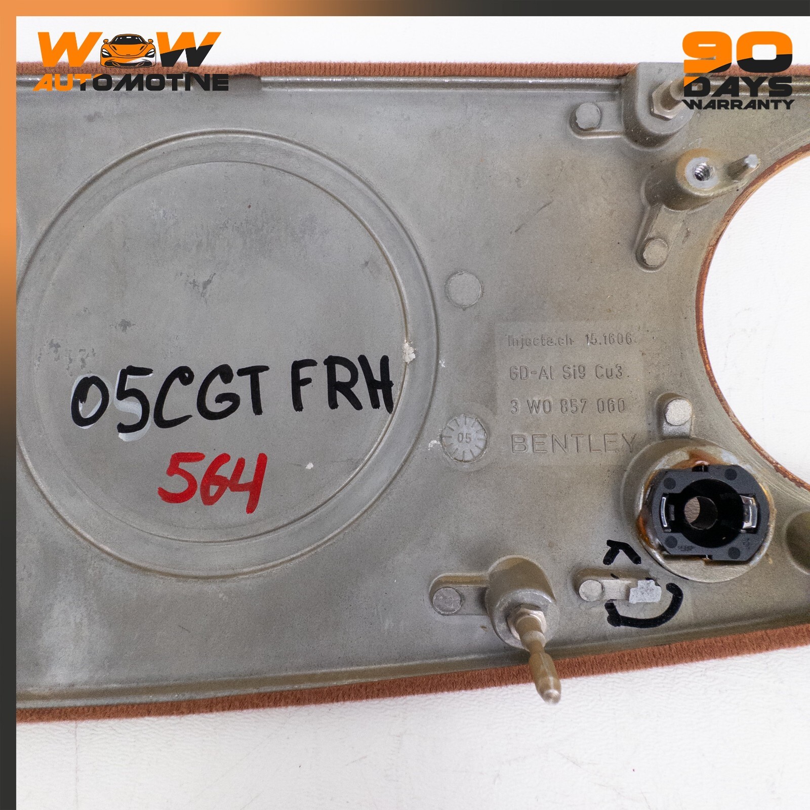 04-13 BENTLEY CONTINENTAL GT GTC RIGHT DASHBOARD DASH TRIM BEZEL WOOD OEM