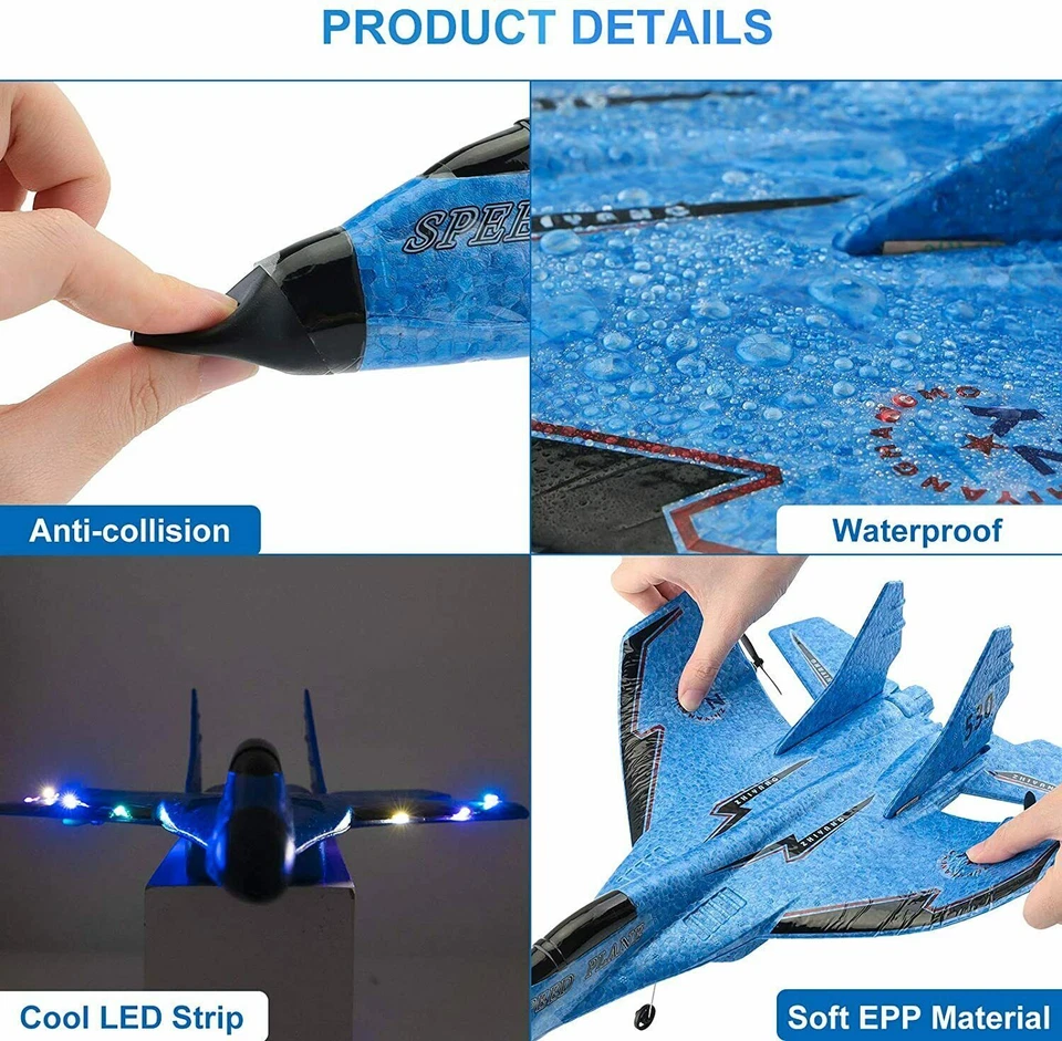 RC Ferngesteuertes Kampf-Flugzeug, Modell-Flieger mit 2 Akku und Fernsteuerung - Bild 3 von 4