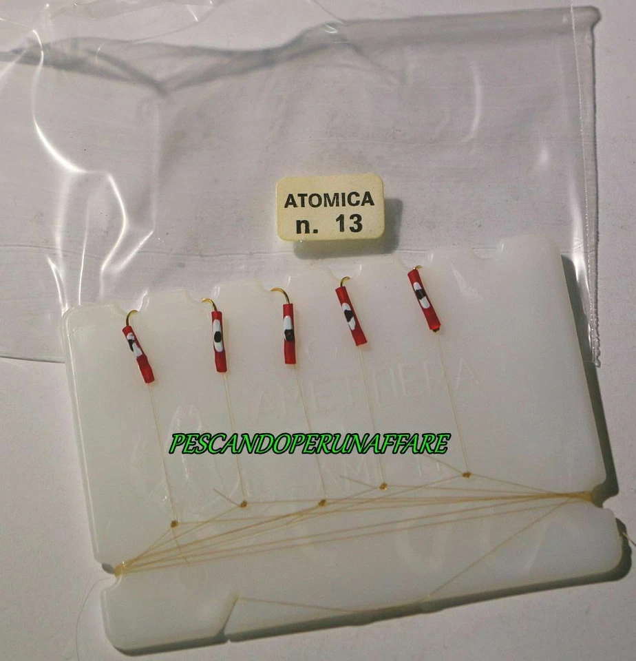 ATOMICA scoubidou 5 ami microardiglione col.oro cm.1.00 coregone lavarello trota - Immagine 3 di 3