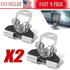 2PCS Pillar Hood Led Work Light Bar Mount Bracket Clamp Holder Offroad Universal