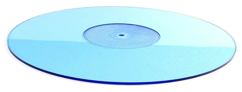 CAPCOLLECTIBLES.COM Blue Acrylic Slipmat - Vinyl Record Album LP Turntable Platter Slip Mat