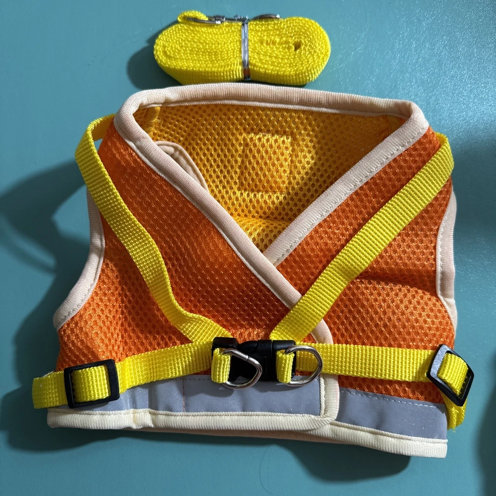 Dog Harness with Leash Set,No Pull Adjustable Reflective Step-in Puppy Harness