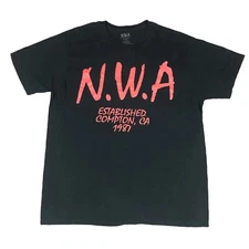 VTG Ruthless Records NWA Established Compton 1987 T-Shirt Black Adult 2XL 2013