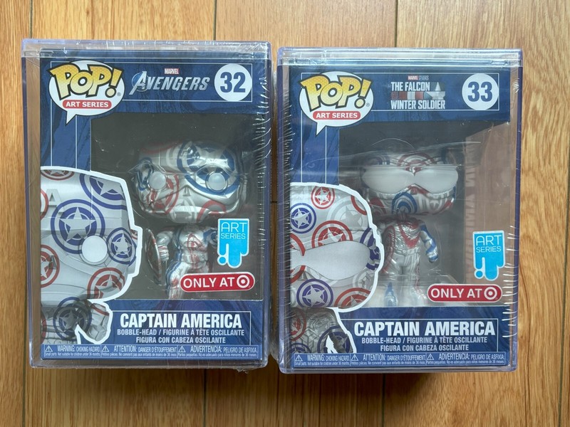 Funko POP! Art Series: Marvel #32 & #33 Target Exclusives, Lot of 2