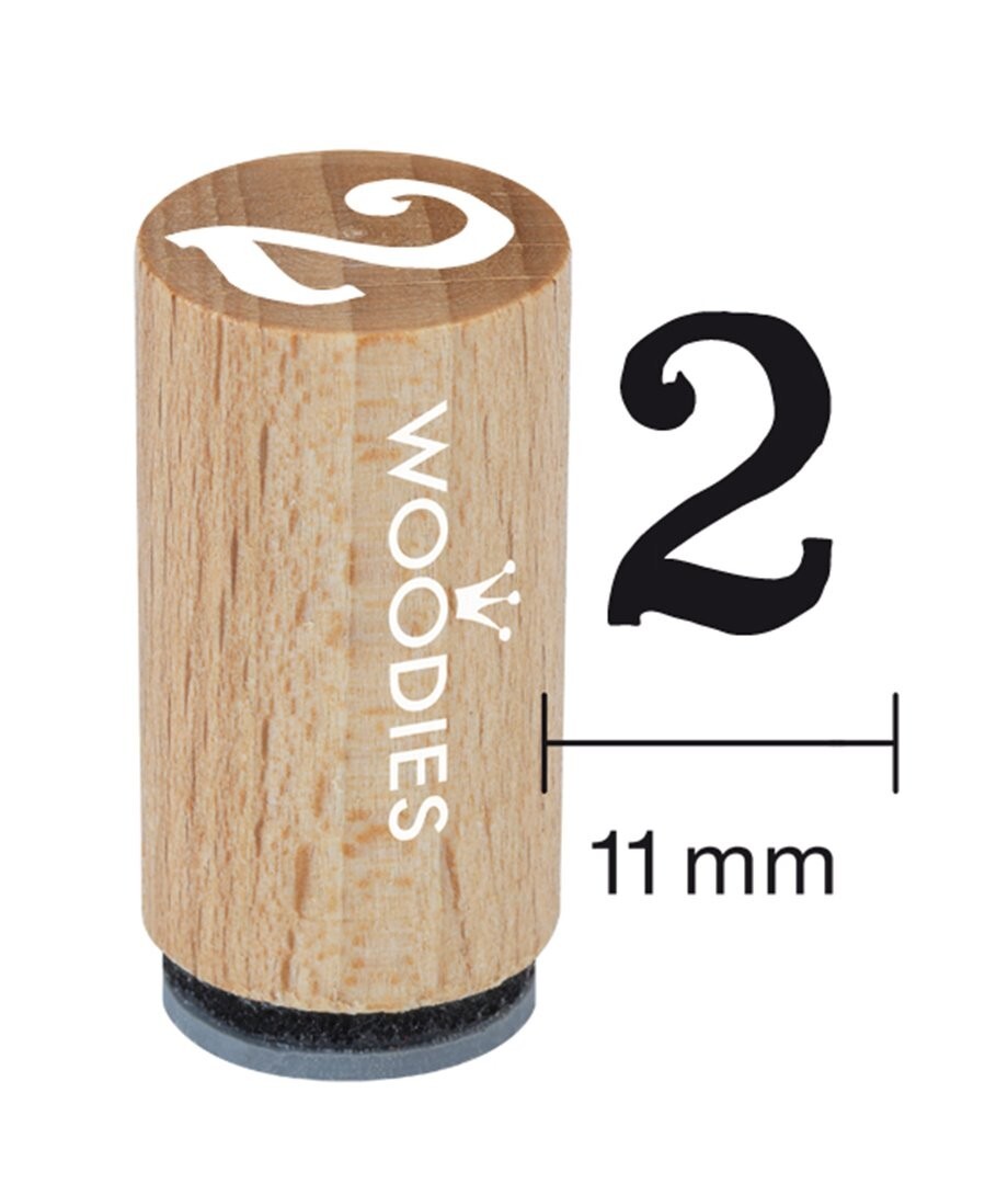 Timbro N. 2 Legno Mini Woodies | Royal Posthumus