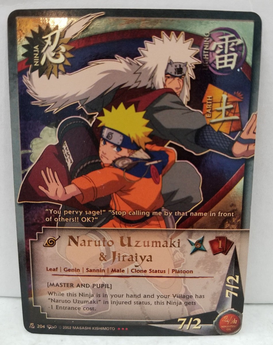 NARUTO CARD GAMEうずまきナルト&自来也 忍-204 Naruto Uzumaki & Jiraiya 