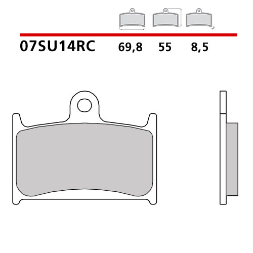 COPPIA PASTIGLIE FRENO ANTERIORE BREMBO TRIUMPH TIGER EXPLORER 1200 12 > 16 - Afbeelding 1 van 7