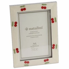 Natalini 4" x 6" Photo Picture Frame Display Cherries Cherry Made in Italy