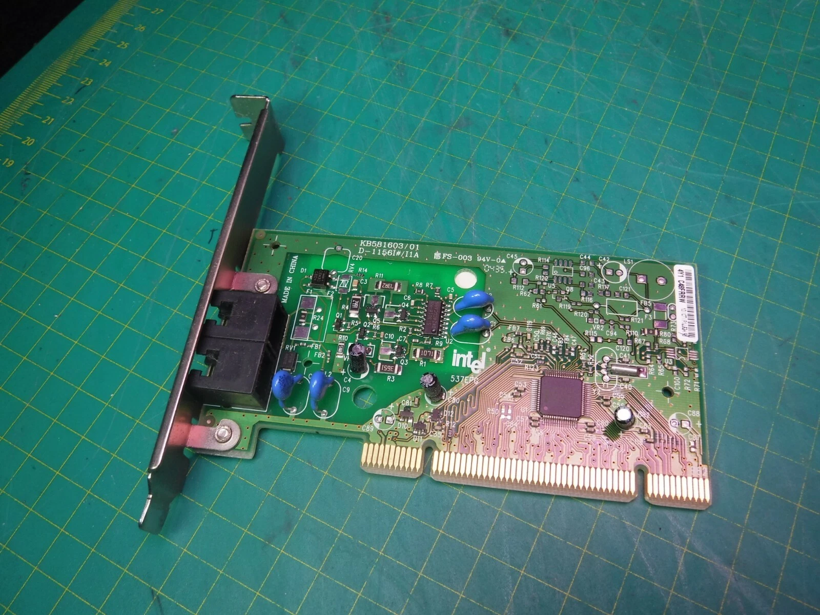 Intel KB581603/01 PCI Fax Dial up 56k Modem Card Dual RJ11 Intel KB581603/01 PCI Fax Dial up 56k Modem Card Dual RJ11