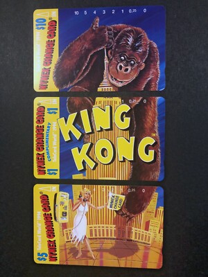 3 Vintage 1994 Nynex Puzzle Phone Cards King Kong Limited Edition Series, Unused