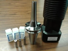 Slim Fit Collet Chuck CAT40-DC06-4" & 3 Collets 1/8",3/16",1/4" #CAT40-DC06-4new